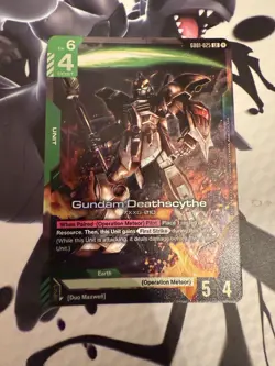 Gundam Card Game Newtype Rising Gundam Deathscythe GD01-025 LR Holo Foil - Image 1