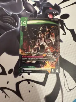 Gundam Card Game Newtype Rising Gundam Deathscythe GD01-025 LR Holo Foil - Image 2