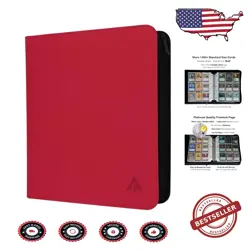 Durable 9 Pocket Trading Card Binder - Metal D-Ring - Perfect for Collectors - Image 1