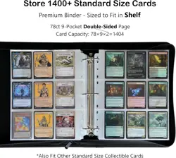 Durable 9 Pocket Trading Card Binder - Metal D-Ring - Perfect for Collectors - Image 4