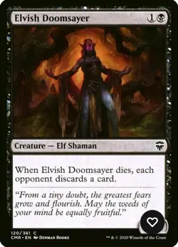 X 1 Elvish Doomsayer NM Commander Legends 120 MTG Magic The Gathering - Image 1