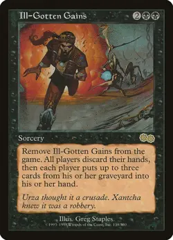 MTG - Ill-Gotten Gains - Urza's Saga - X1 - (NM) - - Image 1