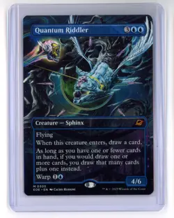 MtG EoE Quantum Riddler #305 Borderless Non-Foil - Image 1