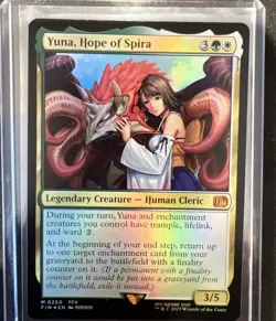 Yuna, Hope of Spira - 0250 - Final Fantasy - MTG - Mint FOIL - Image 1