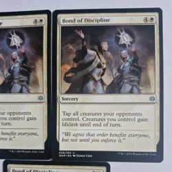 3x Bond of Discipline 006/264 card War of the Spark (WAR White MTG Uncommon M/NM - Image 3