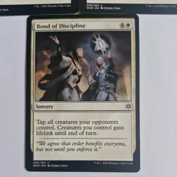 3x Bond of Discipline 006/264 card War of the Spark (WAR White MTG Uncommon M/NM - Image 4