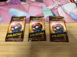Pokemon Detective Pikachu Movie 2-Card Booster Pack (Lot of 3) Ships Fast ! - Image 1