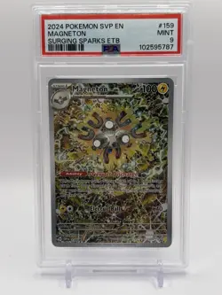 2024 POKEMON SVP EN-SV BLACK STAR PROMO #159 MAGNETON PSA 9 - Image 1