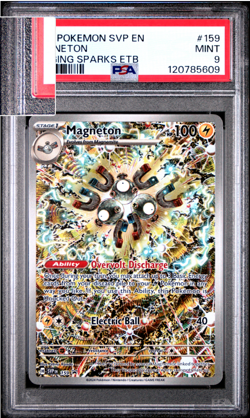 2024 POKEMON SVP EN-SV BLACK STAR PROMO #159 MAGNETON PSA 9 - Image 1