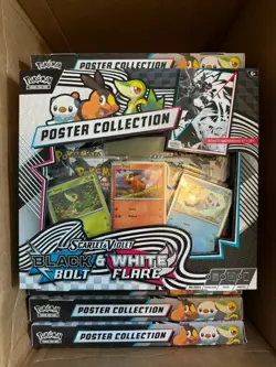 Pokemon Unova Poster Collection Black Bolt & White Flare! - SHIPS FAST - - Image 1