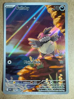 Vullaby 144/086 Illustration Rare Pokemon Scarlet & Violet White Flare Near Mint - Image 1