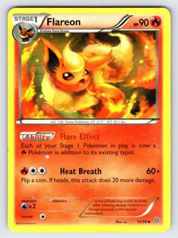 Flareon 13/98 2015 XY Ancient Origins Pokemon Card TCG Non Holo Uncommon - Mp - Image 1