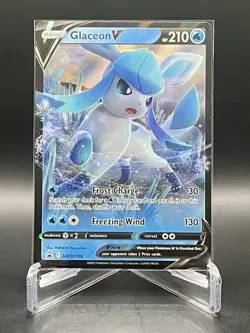 Glaceon V SWSH196 Sword & Shield Black Star Promo Full Art Holo Pokemon TCG NM/M - Image 1