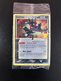 Pokemon Greninja Gold Star Promo 25th Celebrations ETB Promo Factory Sealed NM/M - Image 1