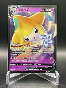 Jirachi V SWSH299 Sword & Shield Black Star Promo Full Art Holo Pokemon TCG NM/M - Image 1