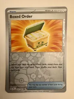 Boxed Order Reverse Holo - 143/162 - Temporal Forces Pokemon 2024 - Image 1
