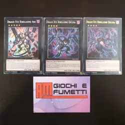 LOTTO 3 CARTE RIBELLIONE OSCURA in italiano YUGIOH rarita MISTE yu-gi-oh! AFFARE - Image 1