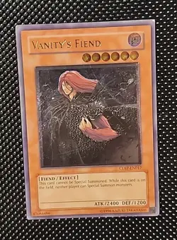 Yugioh Vanity's Fiend (MP) Ultimate Rare Unlimited Edition - FREE SHIPPING - Image 1