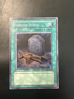 Yugioh! Foolish Burial TU02-EN004 Super Rare Promo NM - Image 1