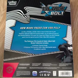 Pokemon TCG: Scarlet & Violet - Black Bolt Binder Collection - Brand New - Image 2