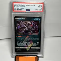 2018 Pokemon Sun & Moon Ultra Prism Darkrai Holo #77 PSA 9 - Image 1