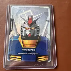 GUNDAM TCG CARD GAME RESOURCE GUNDAM RX-78-2 R-002 C+ HOLO FOIL ENGLISH NEWTYPE - Image 1