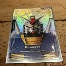 GUNDAM TCG CARD GAME RESOURCE GUNDAM RX-78-2 R-002 C+ HOLO FOIL ENGLISH NEWTYPE - Image 1