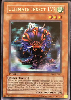 ULTIMATE INSECT LV3 - Rare RDS-EN007 1st Edition YuGiOh TCG Card - Image 1