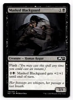 Masked Blackguard (113) Core Set 2021 M21 MTG Magic - Image 1