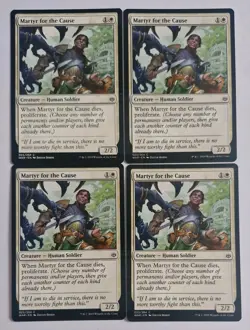 4x Martyr for the Cause 023/264 MTG War Of The Spark (WAR) Mint/NM Magic Regular - Image 1