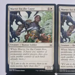 4x Martyr for the Cause 023/264 MTG War Of The Spark (WAR) Mint/NM Magic Regular - Image 2