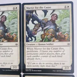 4x Martyr for the Cause 023/264 MTG War Of The Spark (WAR) Mint/NM Magic Regular - Image 3