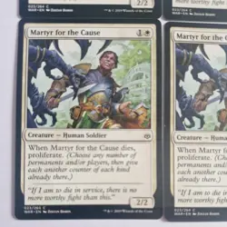 4x Martyr for the Cause 023/264 MTG War Of The Spark (WAR) Mint/NM Magic Regular - Image 4