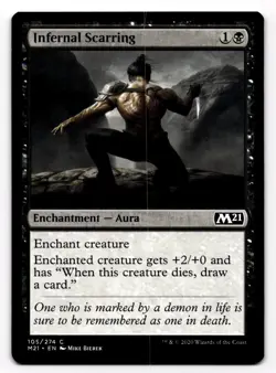 MTG Infernal Scarring 105/274 M21 2021 Core Set Common - Image 1