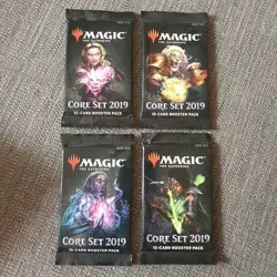 Magic: The Gathering (MTG) Core Set 2019 Booster Pack x 4 - New and sealed - Image 1