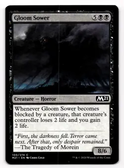 MTG Magic the Gathering Gloom Sower (100/274) Core Set 2021 - Image 1