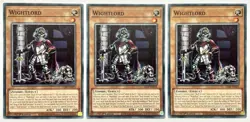 3 x LEDE-EN025 Wightlord - Common 1st Edition Near Mint YuGiOh Cards - Image 1