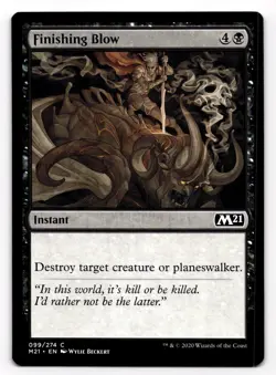Magic the Gathering MTG Finishing Blow 099/274 M21 2021 Core Set Common - Image 1