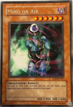 MIND ON AIR - SOD-EN027 Rare 1st Edition YuGiOh TCG Card - Image 1