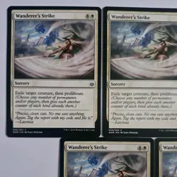 5x Wanderer's Strike 038/264 MTG War Of The Spark Mint/NM Magic Regular Common - Image 2