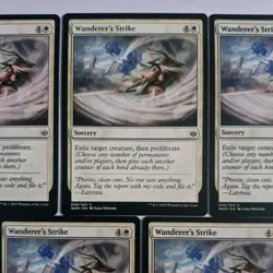 5x Wanderer's Strike 038/264 MTG War Of The Spark Mint/NM Magic Regular Common - Image 3