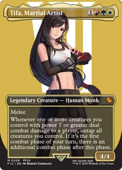 MTG Foil - Tifa, Martial Artist (Borderless) - 206 / NM / English - Image 1