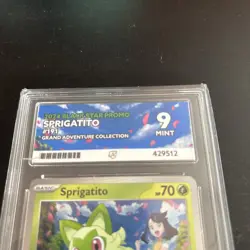 2024 Pokemon Sprigatito SVP 191 - Scarlet & Violet Black Star Promo ACE 9 - Image 3