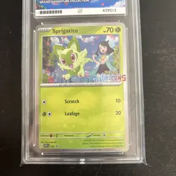 2024 Pokemon Sprigatito SVP 191 - Scarlet & Violet Black Star Promo ACE 9 - Image 4