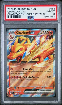 Charizard Ex #161 2024 Pokemon Svp En-Sv Black Star Promo PSA 8 Charizard Ex - Image 1