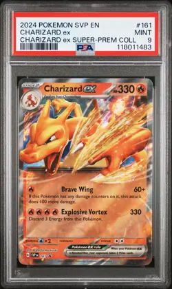Charizard Ex #161 2024 Pokemon Svp En-Sv Black Star Promo PSA 9 Charizard Ex J - Image 1