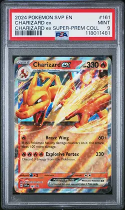 Charizard Ex #161 2024 Pokemon Svp En-Sv Black Star Promo PSA 9 Charizard Ex H - Image 1