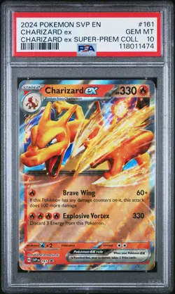 Charizard Ex #161 2024 Pokemon Svp En-Sv Black Star Promo PSA 10 Charizard Ex A - Image 1