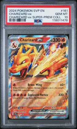 Charizard Ex #161 2024 Pokemon Svp En-Sv Black Star Promo PSA 10 Charizard Ex B - Image 1