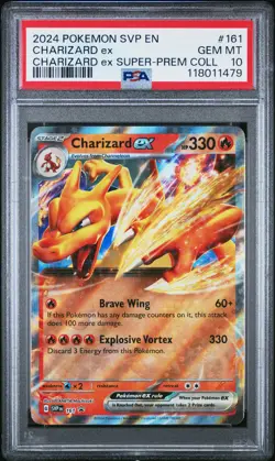 Charizard Ex #161 2024 Pokemon Svp En-Sv Black Star Promo PSA 10 Charizard Ex C - Image 1